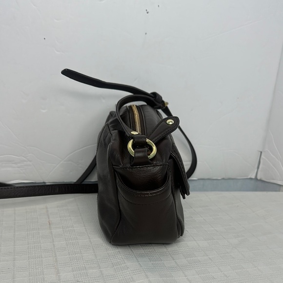 COACH Campbell Leather Camera Bag Crossbody Brown F25150 - Picture 4 of 9